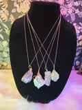 Handmade Irregular Natural Stone Amethyst

Pendant Necklaces 925 sterling silver Rose Quartz Crystal Wire Wrapped Necklace for Women